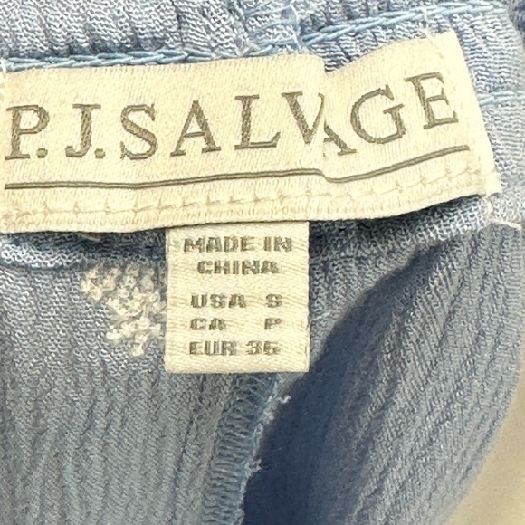 PJ Salvage Drawstring Salty Days Sleep Lounge Shorts -  Blue - ROSDS2 - Picture 6 of 9